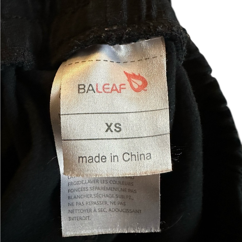 Baleaf Black Jogger Pants with Logo - Picture 3 of 3
